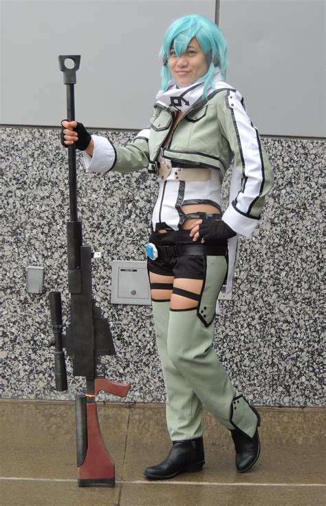 sinon cosplay|Sword Art Online Sinon Cosplay Costume